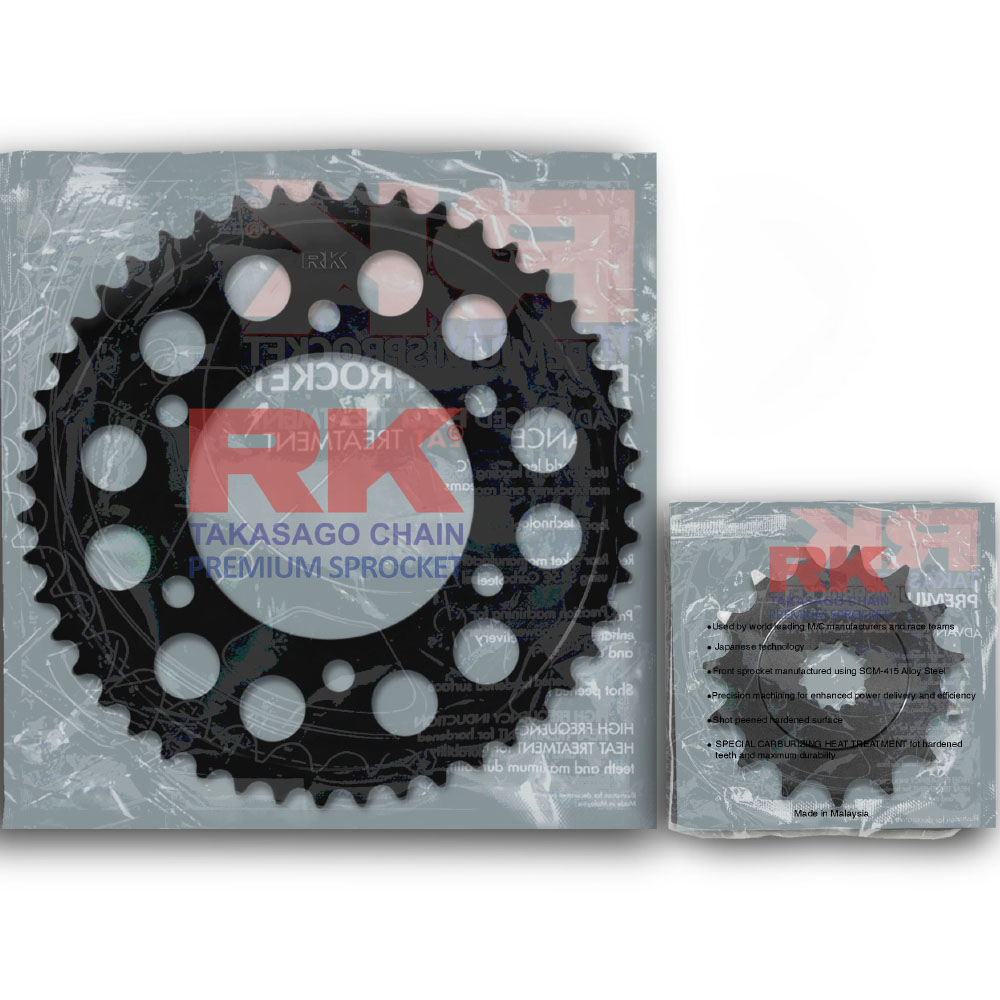 NHÔNG DĨA RK YAMAHA MT07 / R7 / XSR 700 / MT09 / XSR 900 / TRACER 9 / MT10